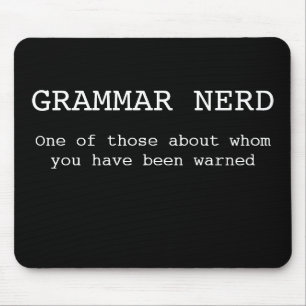Grammatik-Sonderling einer von denen über, wem Mousepad