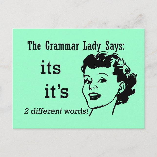 Grammatik und Postkarten (Vorderseite)