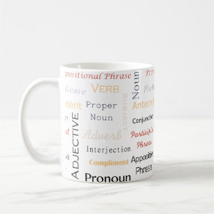 GrammatikGeek 11 Unze-Weiß-Tasse Tasse