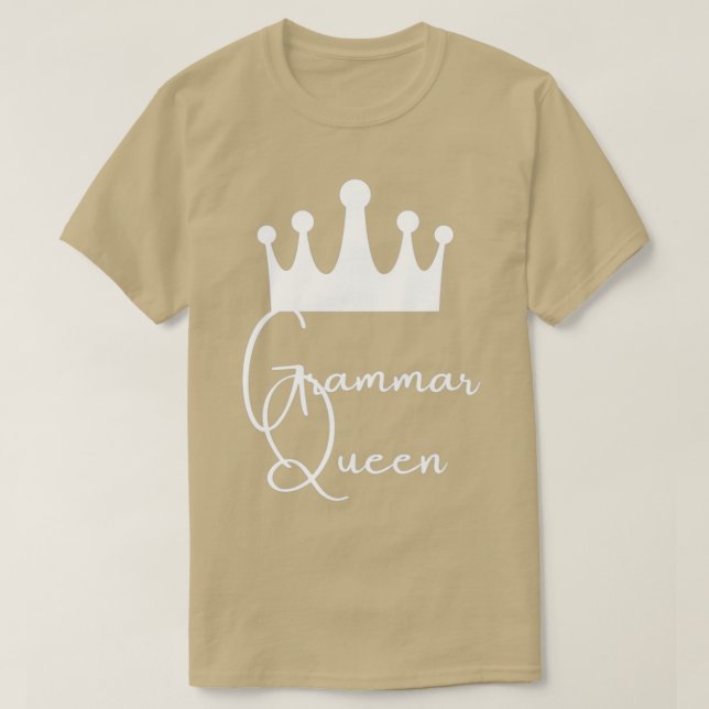 Grammatikkönigin T-Shirt (Design vorne)