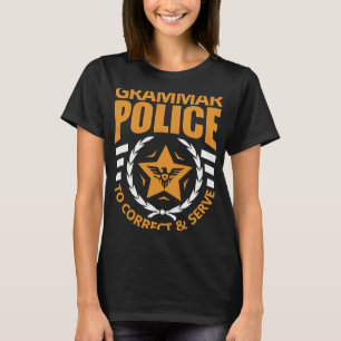 Grammatikpolizei  Korrigieren und bedienen Englisc T-Shirt