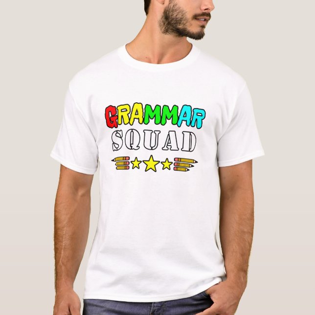 Grammatiktorde Lehrerin Schulnote 1. Grad T-Shirt (Vorderseite)