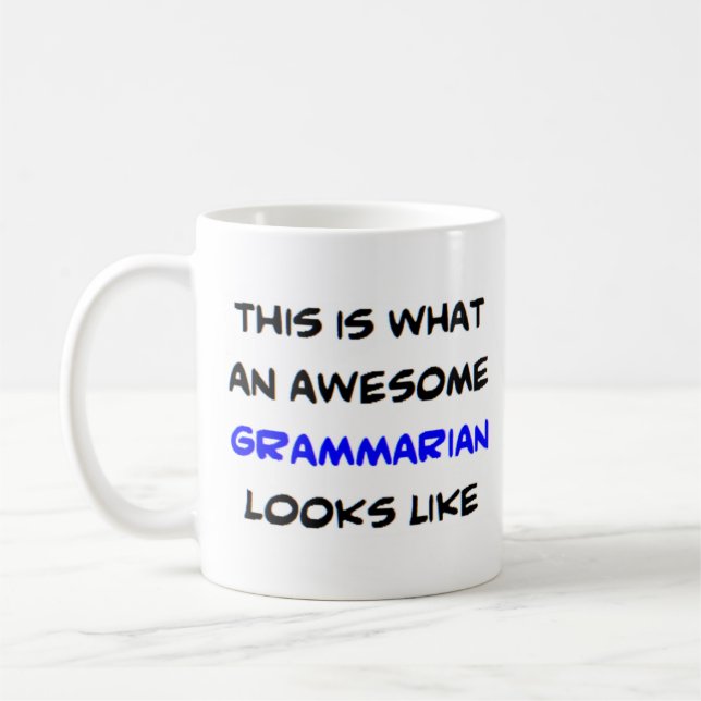grammatisch, phantastisch kaffeetasse (Links)