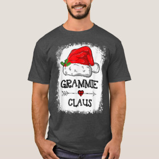 Grammie Claus Christmas Light Pajama Familie Match T-Shirt