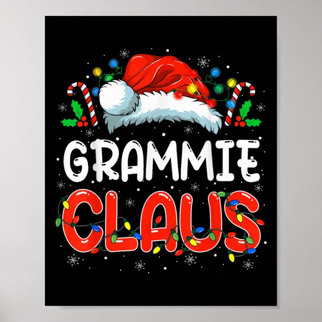 Grammie Claus Weihnachtsfamilie Matching Pajamas F Poster (Vorne)