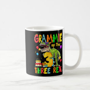 Grammie der drei Rex 3. Geburtstag Boy Dinosaurier Kaffeetasse