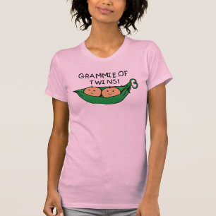 Grammie der Zwillings-Hülse T-Shirt