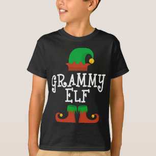 Grammie Elf Christmas Matching Familie Funny Pajam T-Shirt