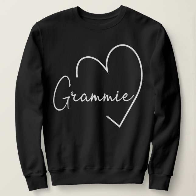 Grammie Heart Grandma Christmas Happy Mother's Sweatshirt (Design vorne)
