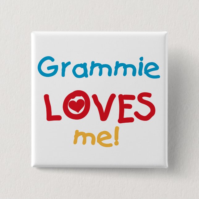 Grammie Lieben ich T - Shirts und Geschenke Button (Vorderseite)