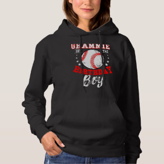 Grammie of the Birthday Boy Baseball Theme Hoodie