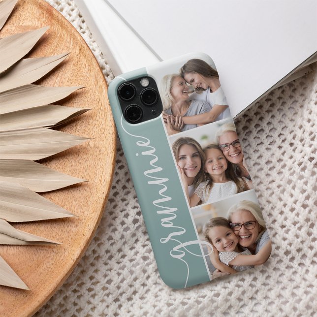 Grammie Script Grandma Foto Collage Case-Mate iPhone Hülle (Von Creator hochgeladen)