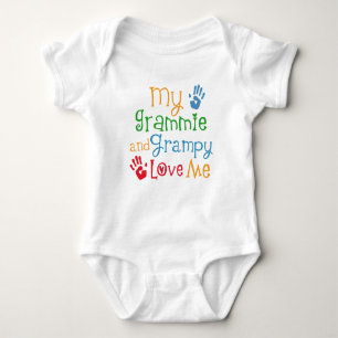 Grammie und Grampy Liebe ich Baby-Geschenk Baby Strampler