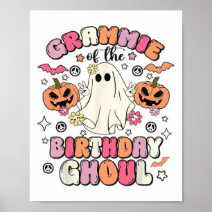 Grammie vom Geburtstag Ghoul Groovy Halloween Gho Poster