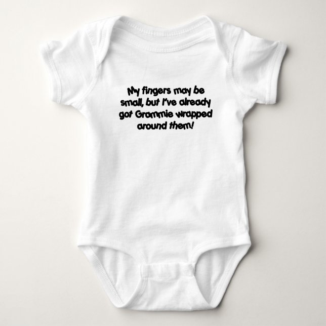 Grammies eingewickelt! baby strampler (Vorderseite)