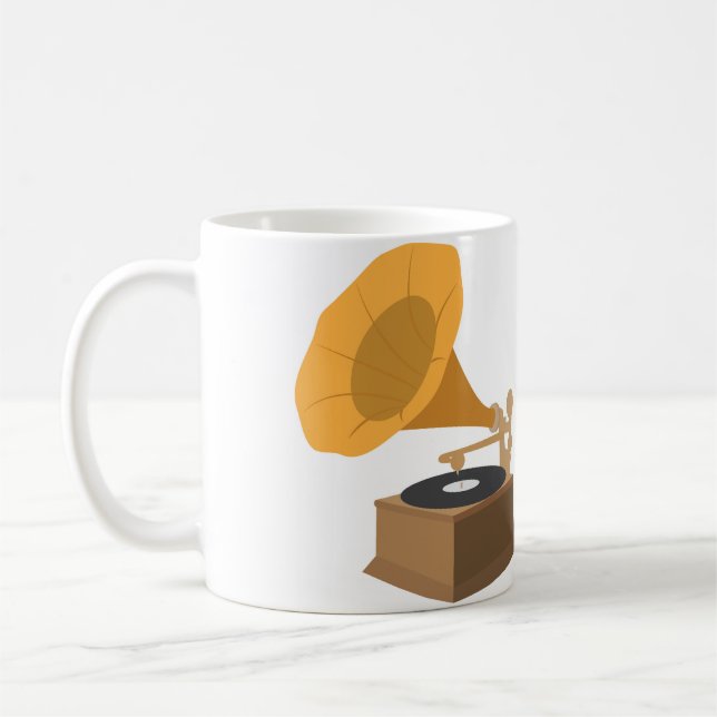 Grammophon Kaffeetasse (Links)