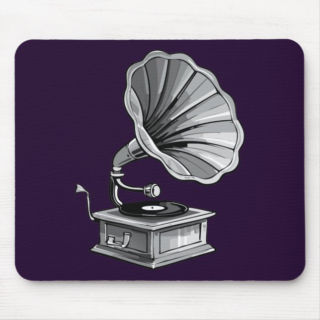 Grammophon Mousepad (Vorne)