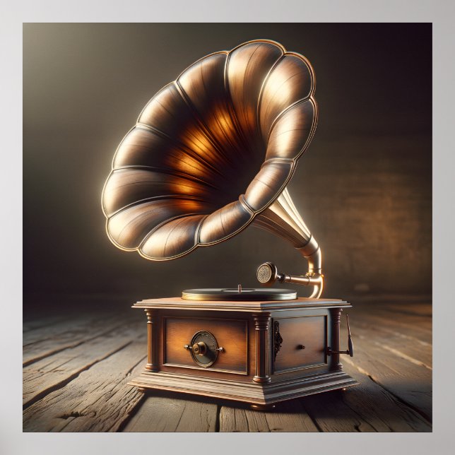 Grammophon-Plakat Poster (Vorne)