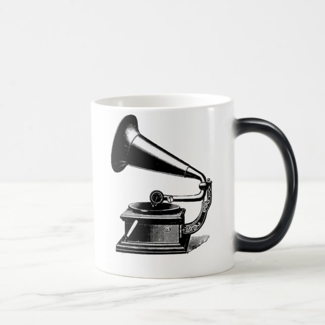 Grammophon-Tasse Verwandlungstasse (Rechts)