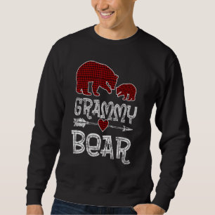 Grammy Bär Buffalo Roter Kariert Arrow Weihnachten Sweatshirt