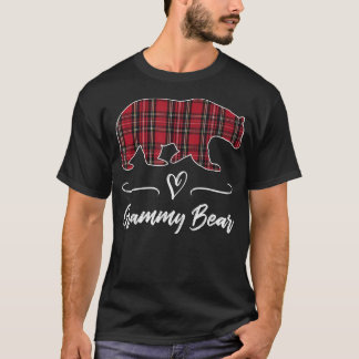 Grammy Bear Red Tartan Kariert Heart Fun Oma Gif T-Shirt