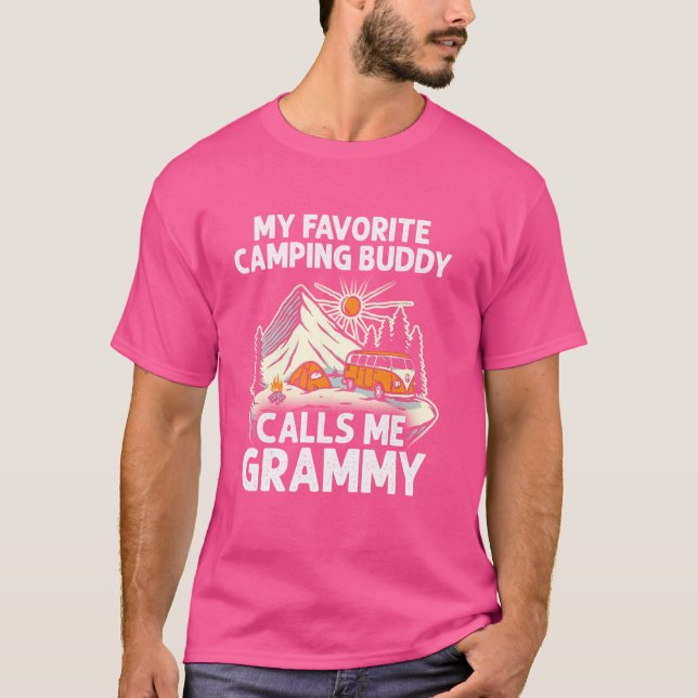 Grammy Camper Meine Lieblings-Camping-Buddies nenn T-Shirt (Vorderseite)
