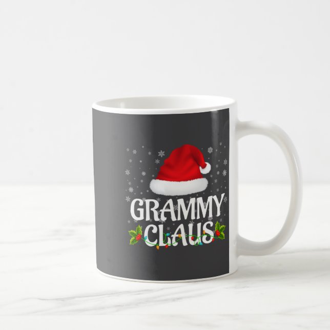 Grammy Claus Christmas Lights Santa Pajama Family  Kaffeetasse (Rechts)