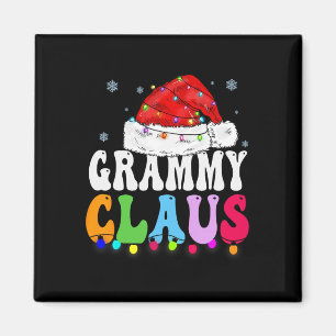 Grammy Claus Funny Xmas Familie Matching Oma Ch Magnet