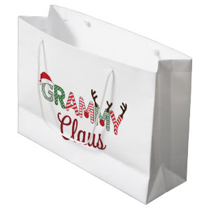 Grammy Claus Weihnachten Grandma Geschenk Xmas Große Geschenktüte