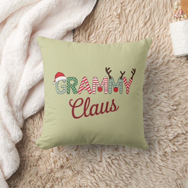 Grammy Claus Weihnachten Grandma Geschenk Xmas Kissen (Decke)