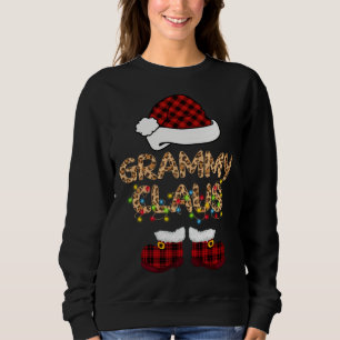 Grammy Claus Weihnachtsmannmütze Weihnachtsmatte F Sweatshirt