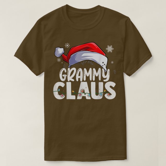 Grammy Claus Xmas Familie Matching Oma Funny Ch T-Shirt (Design vorne)