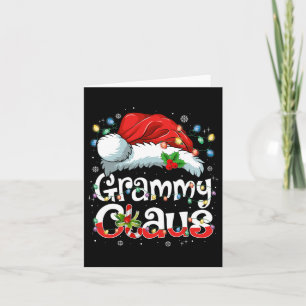 Grammy Claus Xmas Santa Matching Familie Weihnacht Karte
