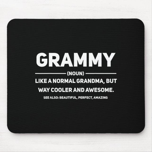 Grammy-Definition Erstmals Grammy zum Gr befördert Mousepad (Vorne)