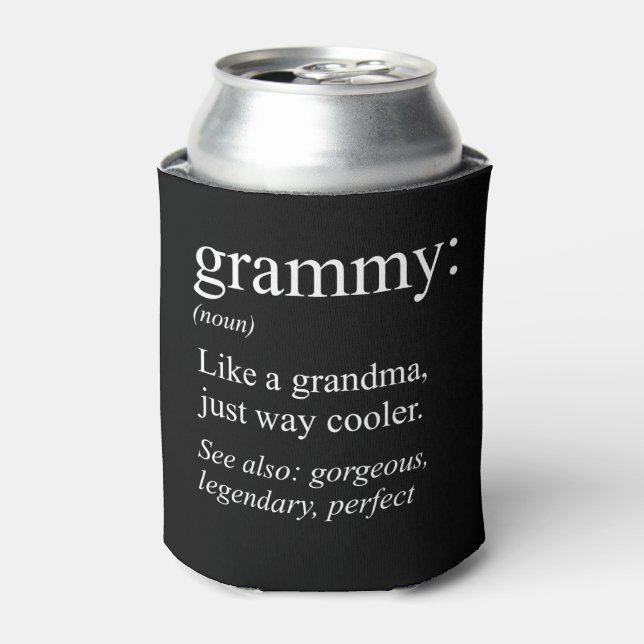 Grammy Definition, Oma, Nana-Geschenk Dosenkühler (Kanne Vorderseite)