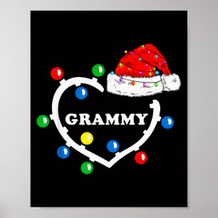 Grammy der Familie Weihnachten 2024 passender Sant Poster
