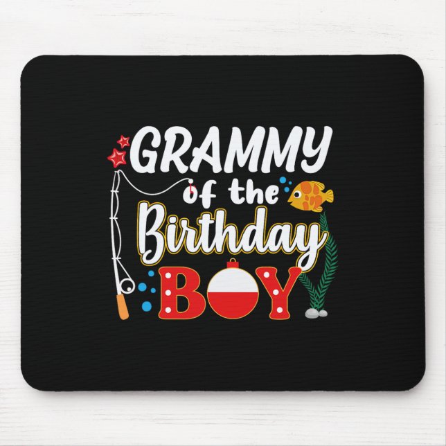 Grammy der Jungfischen Angelfamilie Matching Mousepad (Vorne)