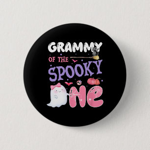 Grammy der Spooky ein 1. Geburtstag Halloween Pi Button