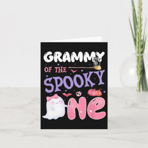 Grammy der Spooky ein 1. Geburtstag Halloween Pi Karte
