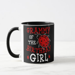 Grammy des Geburtstagskindes Ladybug Geburtstagsfe Tasse