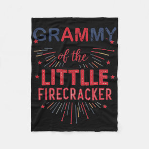 Grammy des kleinen Firecracker 4. Juli Geburt Fleecedecke