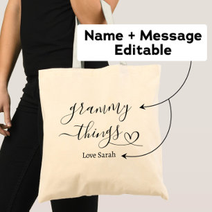 Grammy Dings Custom Geschenk von Grandkids Tragetasche