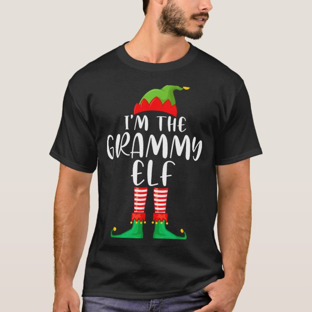 Grammy Elf Matching Family Group Christmas Party P T-Shirt (Vorderseite)