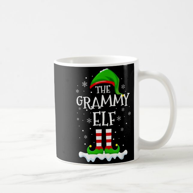 Grammy Elf Squad Xmas Family Matching Group Christ Kaffeetasse (Rechts)