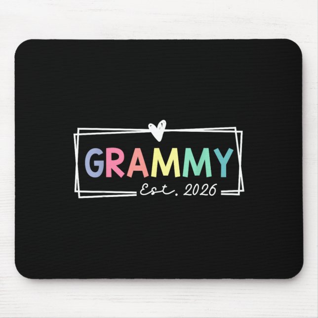Grammy Est 2026 Promoted To Grandma 2026 For Grand Mousepad (Vorne)
