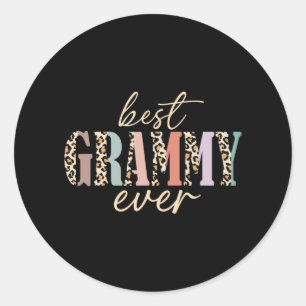 Grammy Ever Leopard Oma Muttertag Runder Aufkleber
