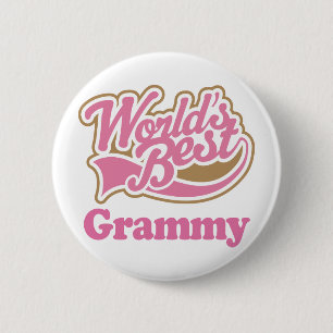 Grammy Geschenk-Rosa Button