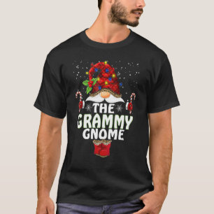 Grammy Gnom Buffalo Karo Gitter Passende Familien  T-Shirt
