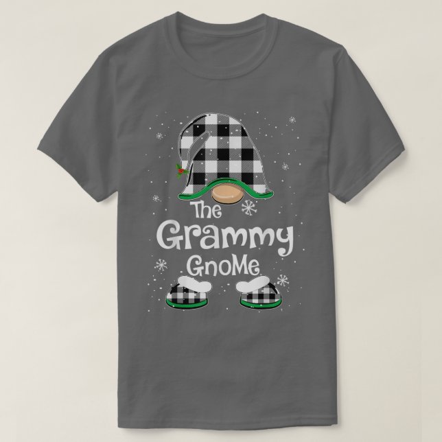 Grammy Gnome Buffalo Kariert Matching Family Chris T-Shirt (Design vorne)