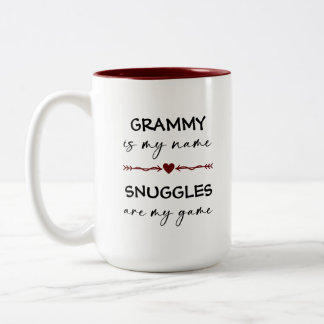Grammy ist mein Name Schnecken sind mein Game Foto Zweifarbige Tasse